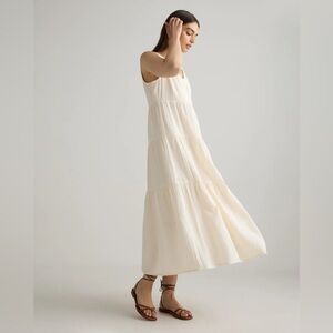 Elegant Cream Maxi Dress